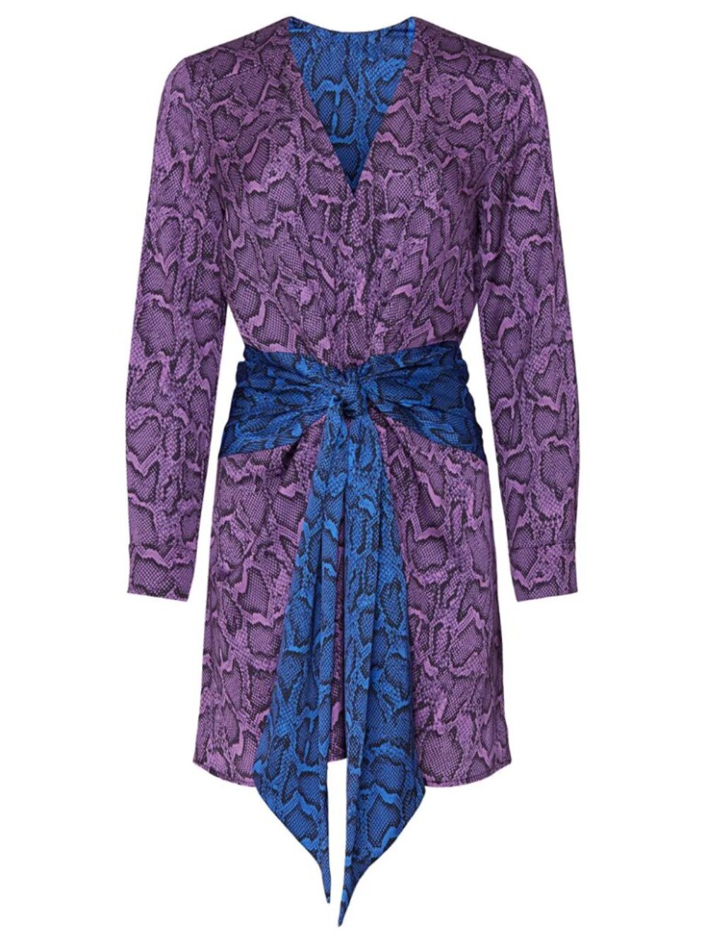 Delfi Collective Jac Snake Print Tie Waist Mini Dress Size S